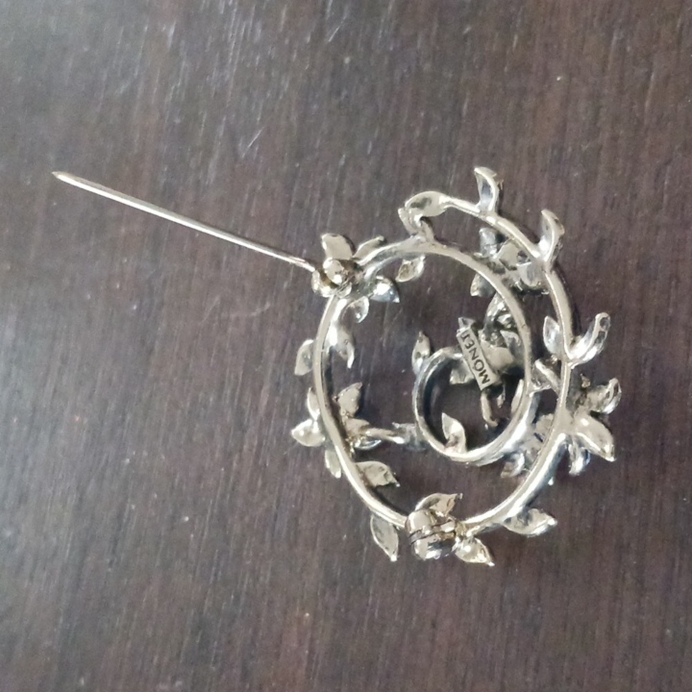 Vintage Monet Signed Designed Brooch Multi Colore… - image 8